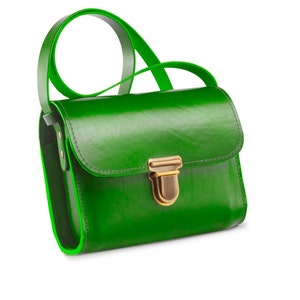 Sac à main en cuir tanné végétal en plusieurs couleurs, sac à bandoulière populaire pour la maternelle Rondo taille 2 image 2