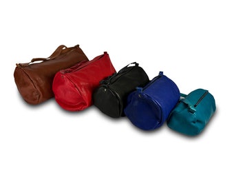 Soft lightweight leather zip pouch, pouch bag, crossbody bag, shoulder bag