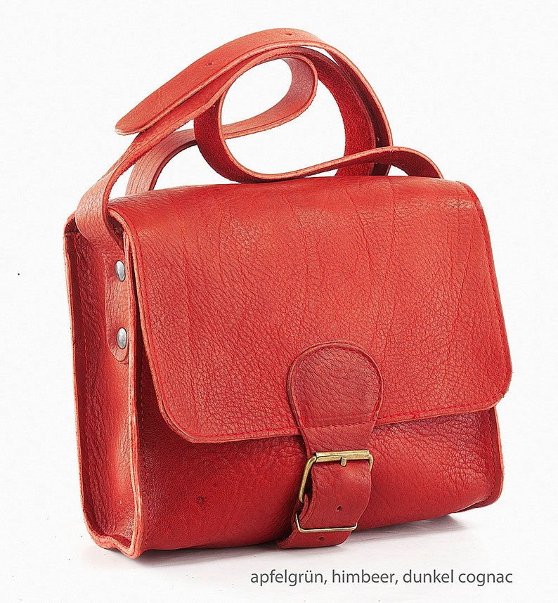 Handtasche Bella Gr.3 aus Leder in vielen Farben Umhängetasche Echt LEDER Bild 5