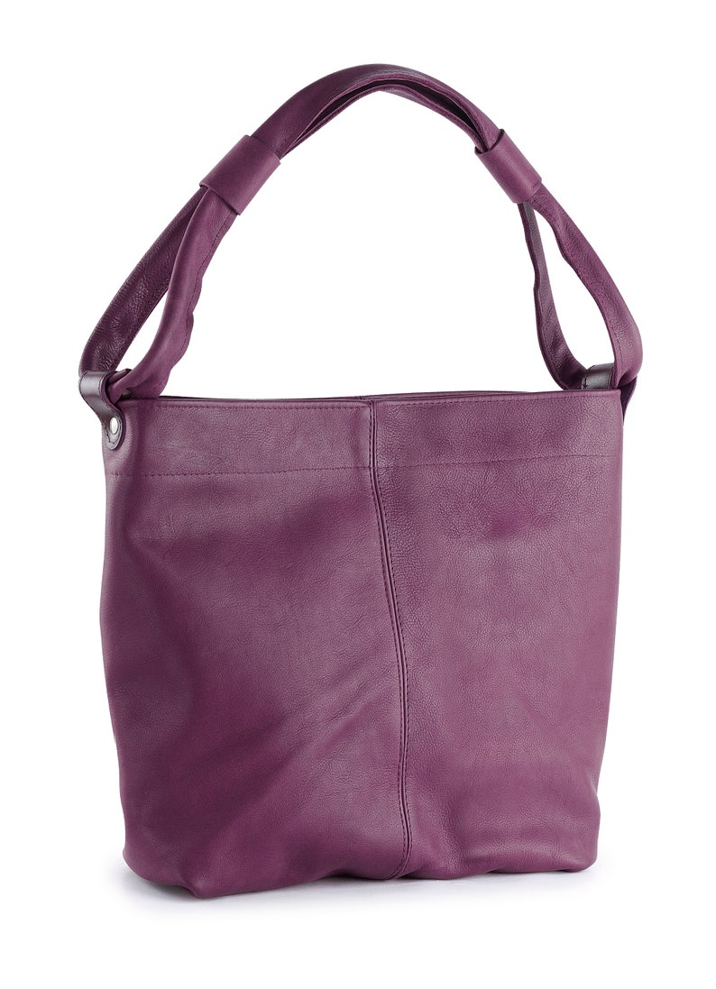 Shopper, large handbag, shoulder bag, leather bag, made of soft leather image 8