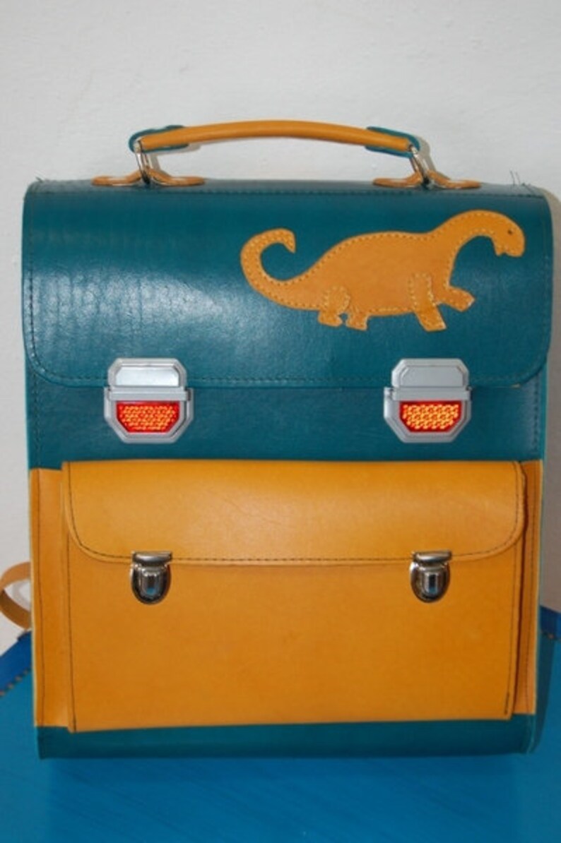 Ranzen hochkant aus Leder einfarbig oder bunt | Etsy