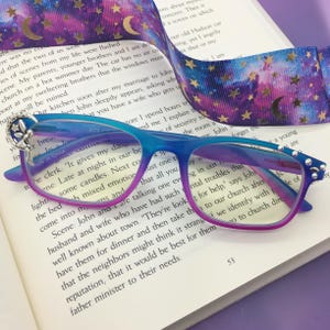 Celestial Fairy Moon Reading Glasses, Bling Readers, Crystal Eyeglasses, Embellished Rhinestone Eyewear