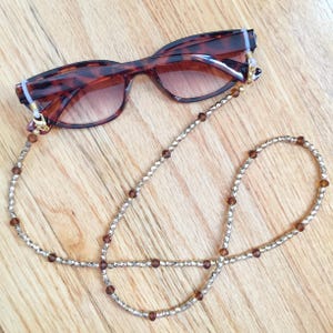 Beaded Glasses Chain, Eyeglass Holder, Eyeglasses Necklace, Sunglasses Lanyard, Eyewear Accessories (Sunglasses Not Included)
