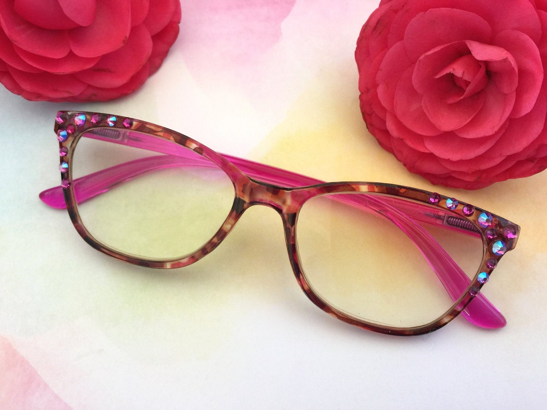 Blue Light Cat Eye Reading Glasses Etsy