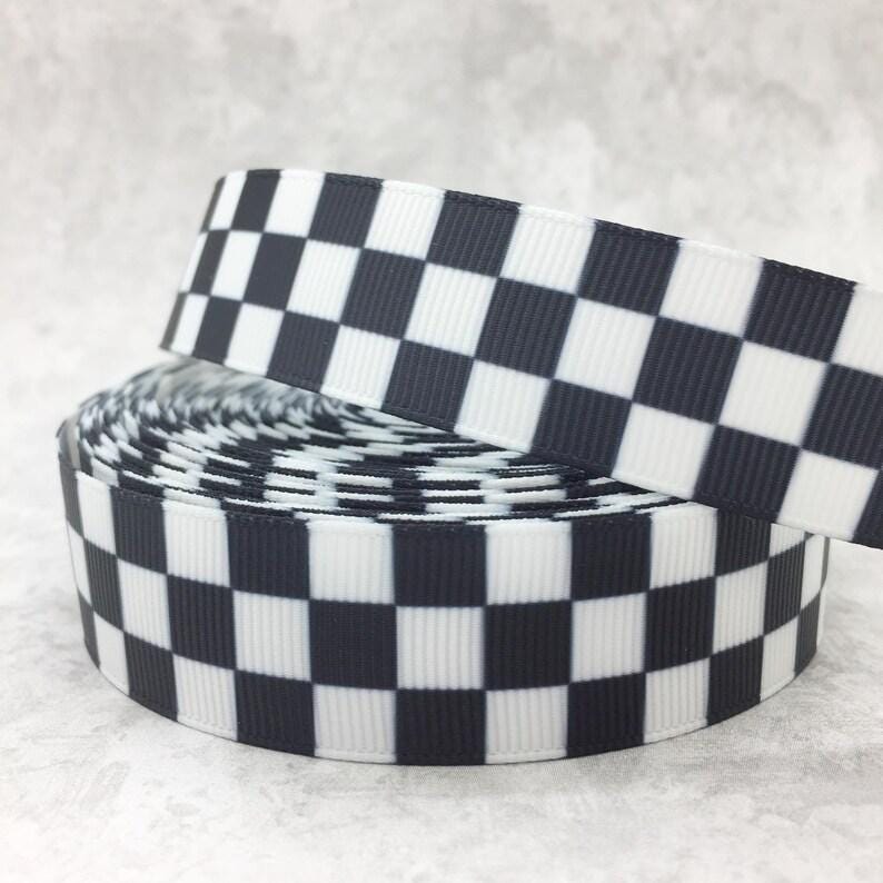 Checkerboard Grosgrain Ribbon 7/8