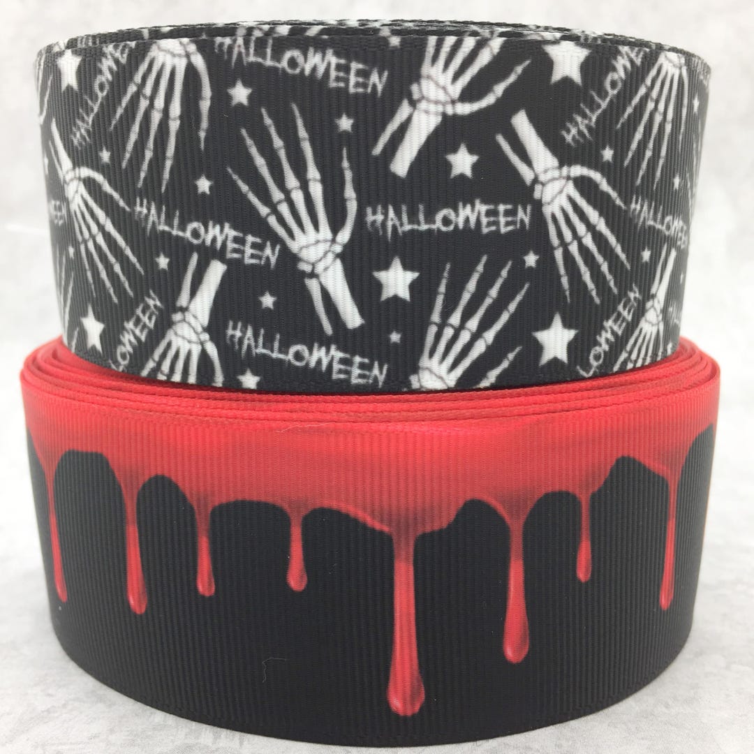 Spooky Halloween Grosgrain Ribbon 1 1/2