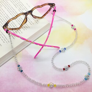 Heart Eyeglasses Necklace, Glasses Chain Holder, Eyewear Strap, Sunglasses Leash, Readers Lanyard, Eyeglass Accessory