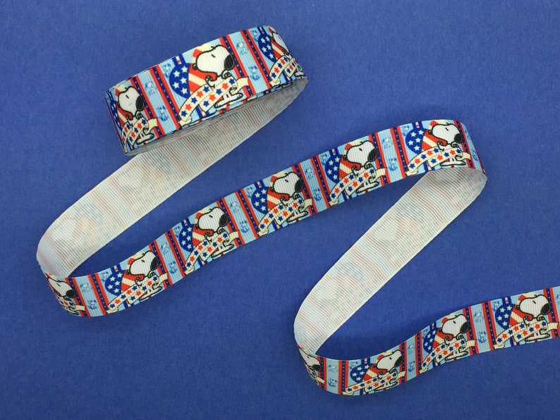 FREE SHIPPING GROSGRAIN RIBBON 7//8/" 4th of July Hello Kitty Printed
