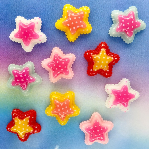 Star Flatback Embellishments Set of 10