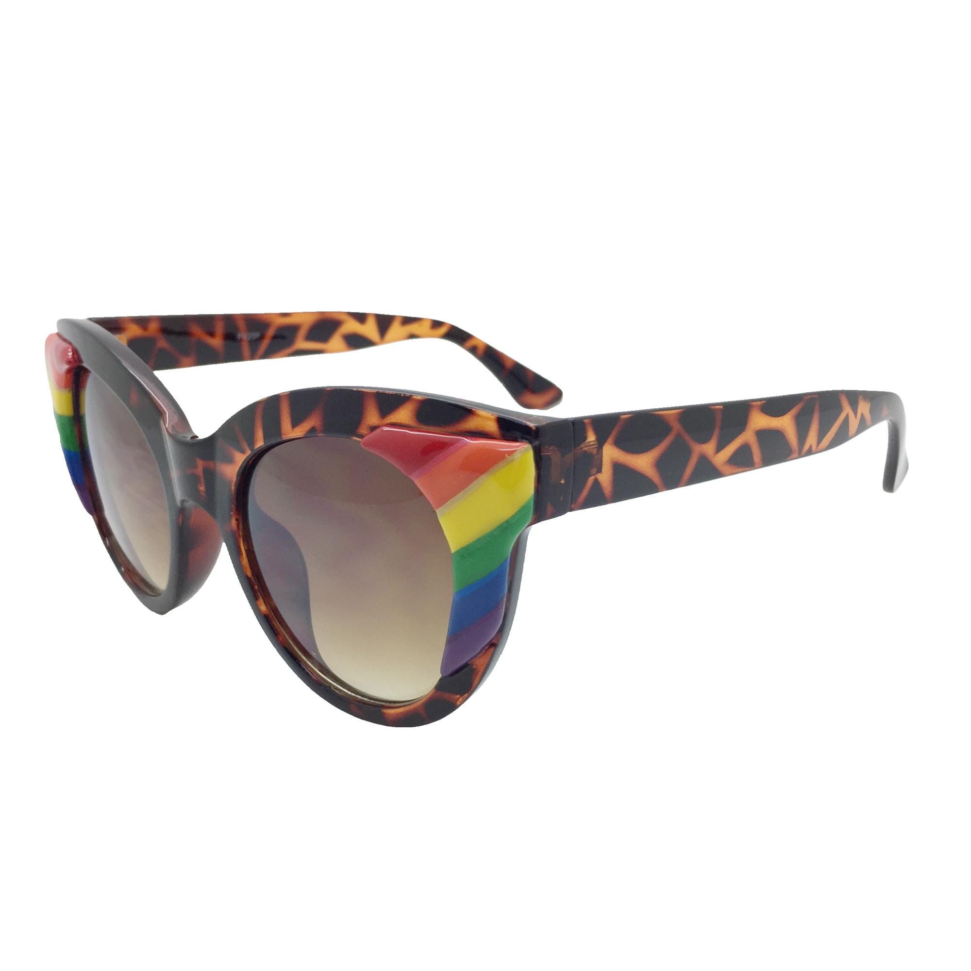 Rainbow Cat Eye VINTAGE Sunglasses Women main image 3
