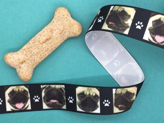 Grosgrain Yorkie Yorkshire Terrier Printed Dog Ribbon 1/" 25mm
