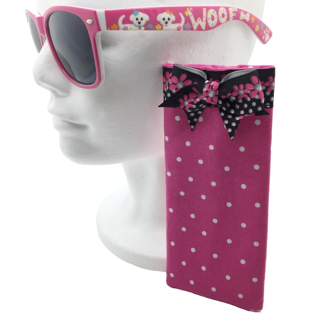 Babyhug Animal Shaped Sunglasses with Bow Applique - Pink main image 1