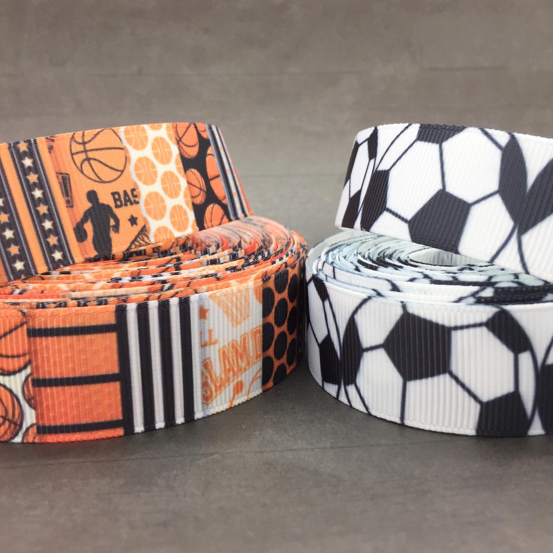 Sports Themed Grosgrain Ribbon 7/8