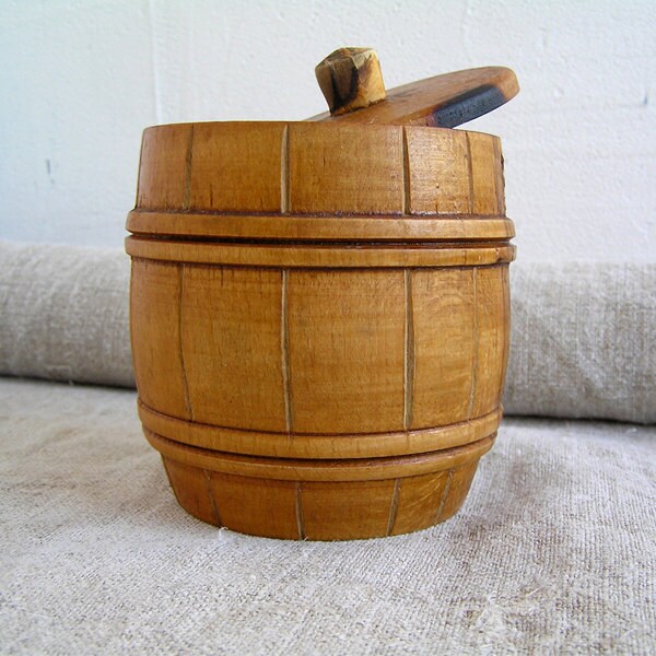 Botte in legno d'epoca, fusto in legno, legno botte, barile di legno, Handmade, falegnameria, decorazione casa, rustico, arte, qualcosa di vecchio, mia ricchezza