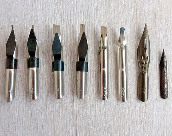 Pen nibs Fountain pen nib Soviet writing instrument Russian dip pen Retro office Calligraphy ink pen Drawing Artist writing tool Old school