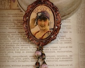 Bathing Beauty Cameo Brooch