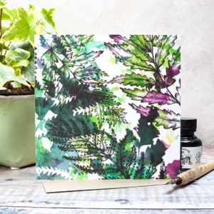 Carte-cadeau vierge botanique Fern par Jessica Wilde