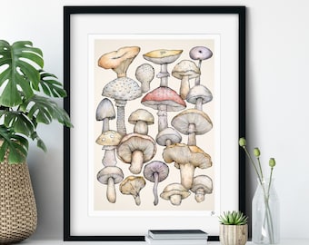 Wild Mushroom Fine Art Giclée Print