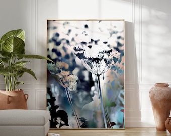 Cow Parsley Botanical Matte Paper Poster, Photographic Floral Wall Art