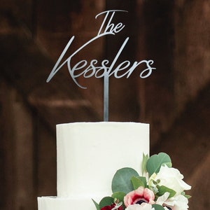 Cake Toppers for Wedding Custom Personalized Wood Glitter Acrylic Topper Birthday Anniversary Baptism Mr and Mrs Elope Wedding Bridal Shower