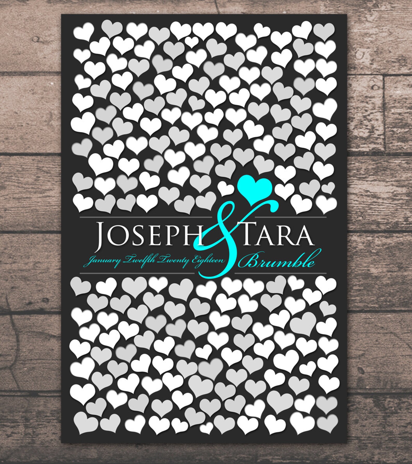 Extra Large Wedding Guestbook 205 Guest Sign in 20x30 Etsy