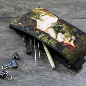 ophelia - lined twill pencil case - john william waterhouse , 1894