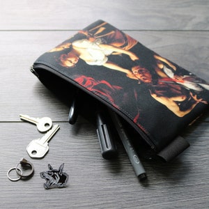 judith beheading holofernes - lined twill pencil case - double sided print - caravaggio, 1598 - 1599