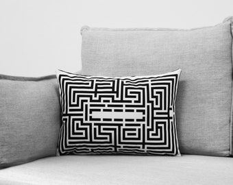 Maze Pillow Case Etsy