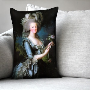 Marie Antoinette, Queen of France // French Revolution  - 14&quot; x 20&quot; velveteen pillow case - Elisabeth Vigee Le Brun, 1778