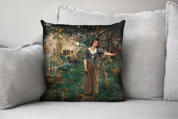 OVERSTOCK DISCOUNT Joan of Arc Jeanne D arc 18 Velveteen Pillow