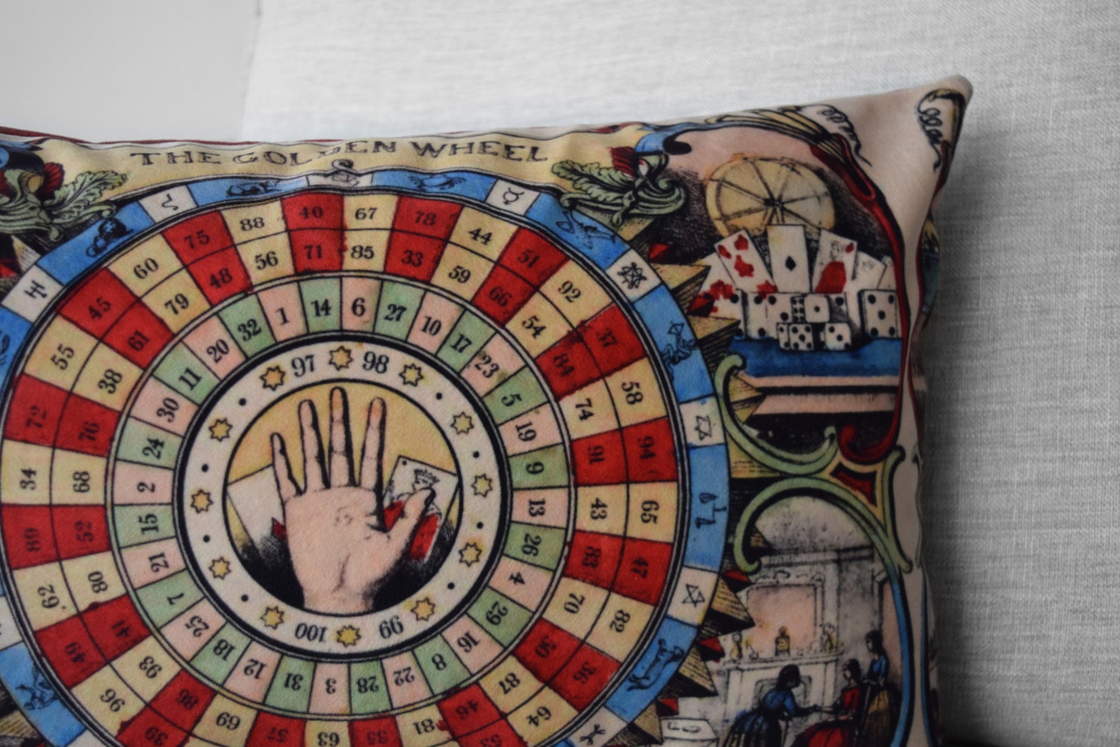 Golden Wheel Fortune Teller 14 by 20 Velveteen Etsy Canada