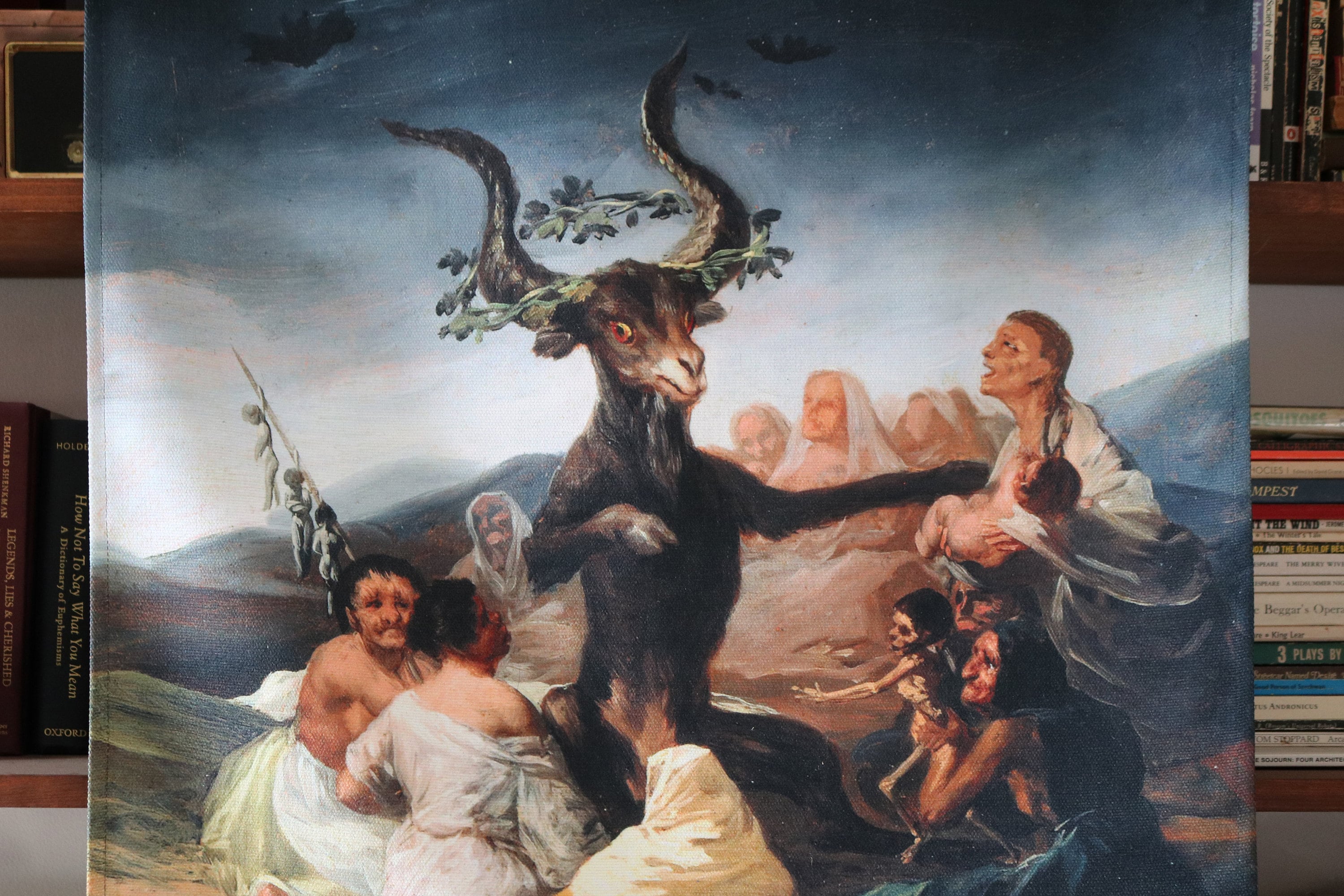 Witches sabbath // the great he-goat large canvas printed | Etsy
