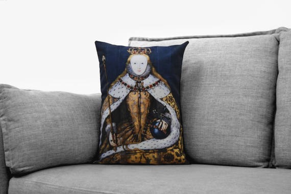 Queen Elizabeth I 14 X 20 Velveteen Pillow Case Etsy