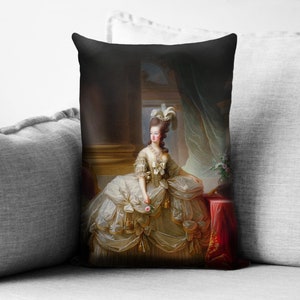 Marie Antoinette, Queen of France // French Revolution  - 14&quot; x 20&quot; velveteen pillow case - Elisabeth Vigee Le Brun, 1778