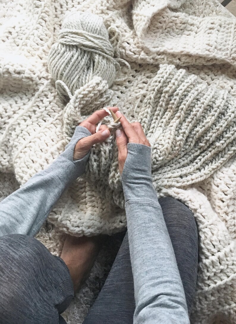 Knitting Pattern Chunky Knit Ribbed Brioche Infinity Scarf - Etsy