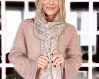 Double Knit XL Open-Ended Scarf | THE VENETIAN