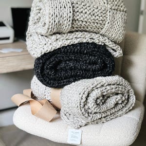Knitting Pattern | Basketweave Blanket Throw Afghan Pattern | THE PIAZZA image 4