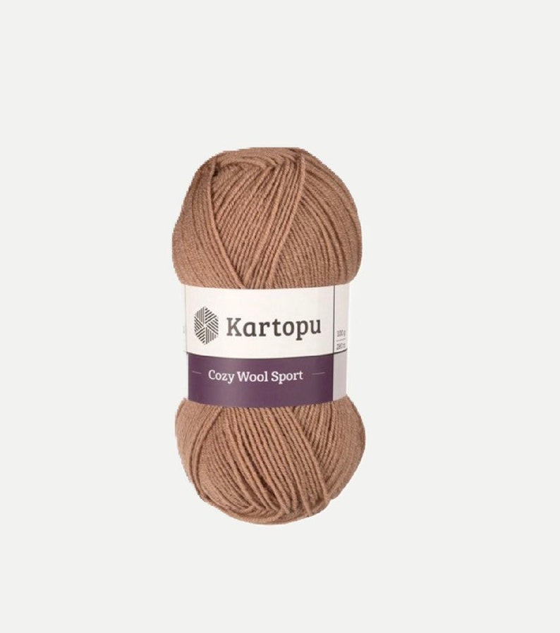 Kartopu Cozy Wool Sport Yarn cameltan chunky woolacrylic