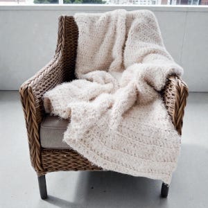 Patrón de crochet / Manta de crochet de piel sintética / THE PELOSA