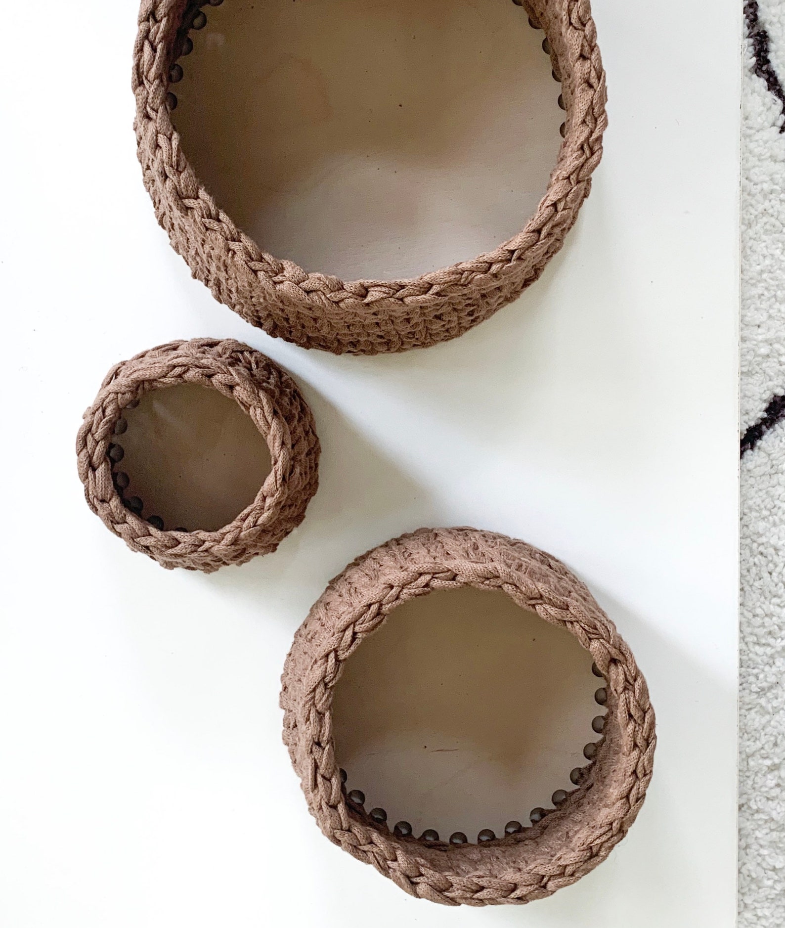 DIY Wood Base Crochet Basket Kit THE LEGNO Etsy