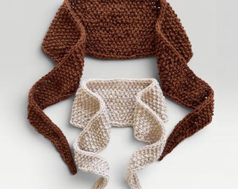 Knitting Pattern | Knit Skinny Neck Scarf Wrap | THE DELICATO