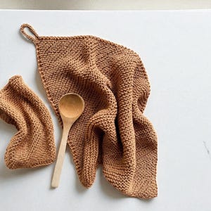 Breipatroon | Gebreide C2C keukendoek + theedoek | DE MAPINA