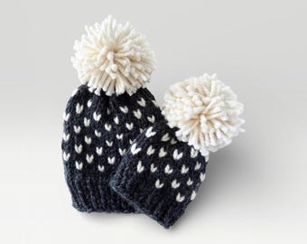 Strickmuster | Grobstrick Fair Isle Hut Set | Neugeborenen-Erwachsener | DAS MODA