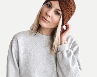 Double Knit Earwarmer twisted headband  |  THE GELO