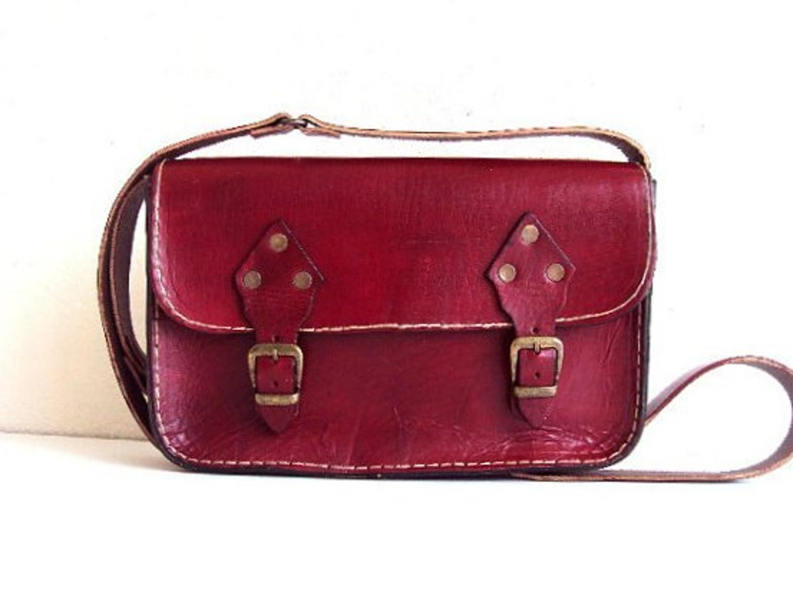 Red Messenger Bag medium for Men for Women unisex for Her Etsy