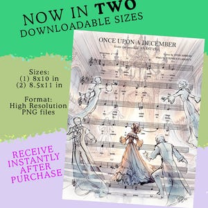Anastasia de musical | Theaterkunst Once Upon A December | Broadway-cadeau | Digitale afdruk