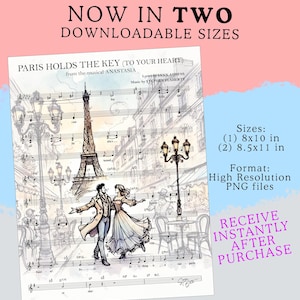 Paris Holds the Key (To Your Heart) | Anastasia the Musical Gift | Theatre Prints | Digital Art