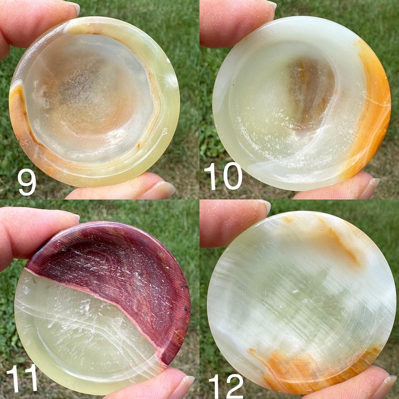 Small Mexican Onyx Stone Bowls 画像 7