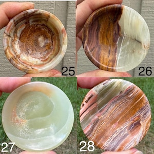 Small Mexican Onyx Stone Bowls 画像 11