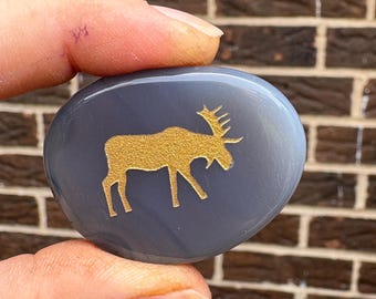 Pick Your Favorite Moose Totem Stone Gift